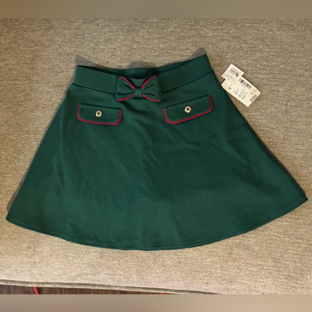 Gymboree - Ponte Skort- Holiday Express- Green